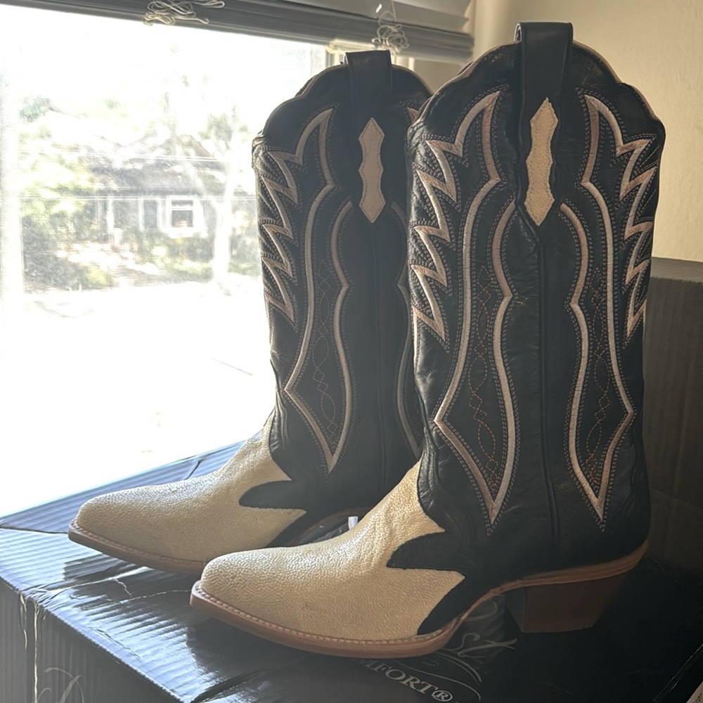 🌟Exotic Genuine STINGRAY Dan Post Western Cowgirl Boots NIB🌟